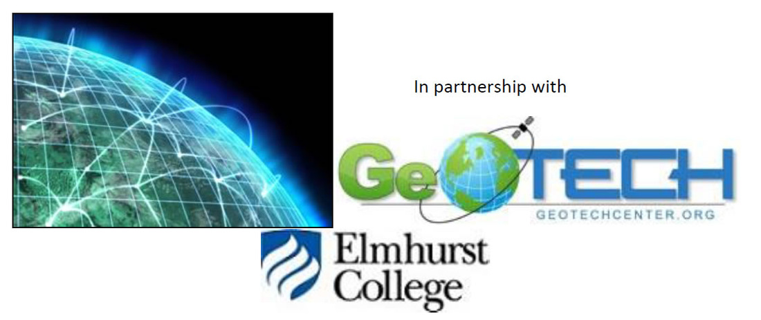 In Partnership with GeoTech Center and Elmhurst College MOOC icon.